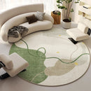 Modern Cream Round Rug,