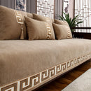 Luxury embroidered sofa cover, a