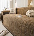 3-seater sofa cover with herringbone pattern.