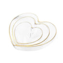 Heart-shaped ceramic dinner set