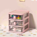 Stackable drawer organizer with 2 to 5 levels in transparent PP.