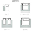 Gray shaggy rug for living room, super soft