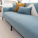 Universal chenille sofa cover with non-slip texture.