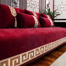 Luxury embroidered sofa cover, a