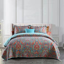 100% Cotton Quilted Bedspread for Queen/King Bed.