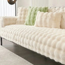 Sofa cover in synthetic rabbit fur plush-Limited time offer ✅