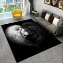 3D Tiger Leopard Cheetah Lion Wolf Area Rug,