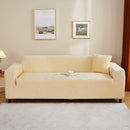 Stretch velvet sofa cover, 3-seater sofa protector