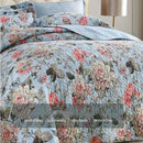 100% Cotton Quilted Bedspread for Queen/King Bed.