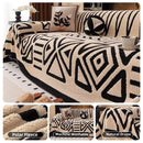 Soft and thick fleece sofa cover, non-slip.