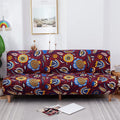 Elastic sofa bed cover, printed protective cover.