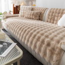 Sofa cover in synthetic rabbit fur plush-Limited time offer ✅