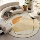 Modern Cream Round Rug,