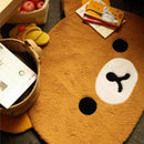 Cartoon Rilakkuma plush rug, soft and fluffy rug with the Korilakkuma bear.