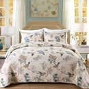 100% Cotton Quilted Bedspread for Queen/King Bed.