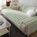 Sofa cover in synthetic rabbit fur plush-Limited time offer ✅