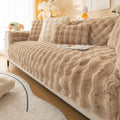 Sofa cover in synthetic rabbit fur plush-Limited time offer ✅