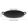 Large round cast iron baking pan