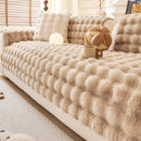 Sofa cover in synthetic rabbit fur plush-Limited time offer ✅