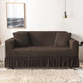 Sofa cover with a highly elastic bubble texture.