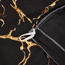 Black Marble Pattern Golden Printed Duvet Cover and Pillowcase Bedding Set, with A Light Luxury High-end Creative Design Three-piece Bedding Set, Soft and Comfortable Bedding Suitable for All Seasons