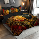 3D Printed Bed Sheet And Pillowcase Set with a Sun And Moon Design (1 Duvet Cover + 1/2 Pillowcases), Made from Soft And Comfortable Fabric Suitable for Bedrooms And Guest Rooms, Does Not Include Filling.