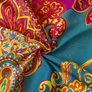 Bohemian Style 3pcs Duvet Cover Set - Breathable and Soft Polyester Material with Zipper Closure - Includes 1 Duvet Cover and 2 Randomly Cut Pillowcases (Patterns May Vary), Filler Not Included