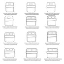 3D Printed Bed Sheet And Pillowcase Set with a Sun And Moon Design (1 Duvet Cover + 1/2 Pillowcases), Made from Soft And Comfortable Fabric Suitable for Bedrooms And Guest Rooms, Does Not Include Filling.